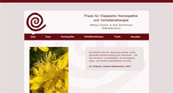 Desktop Screenshot of homoeopathie-im-wuermtal.de